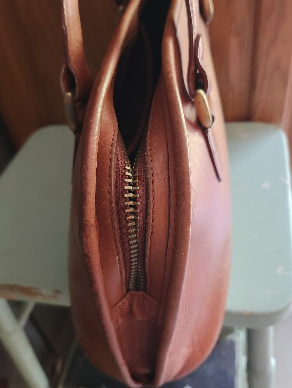 Vtg Coach Brown Leather Shoulder Bag - Picture 15 of 16